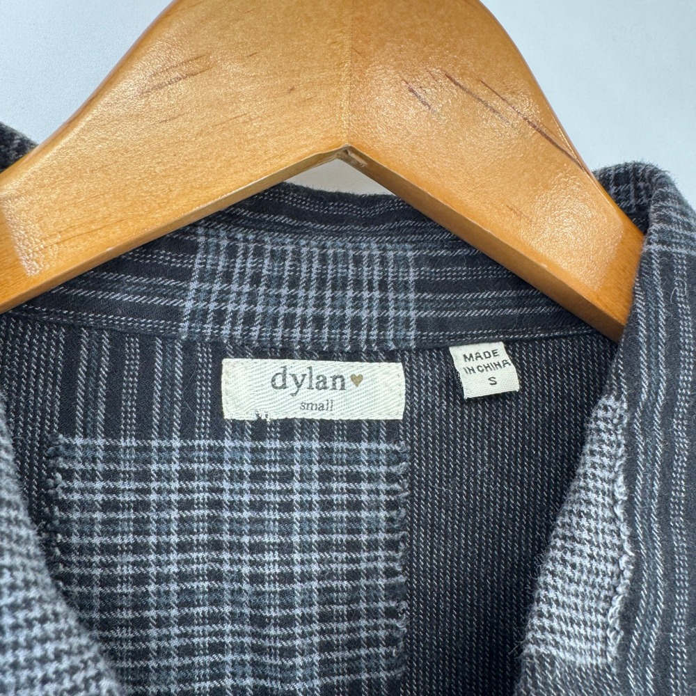 Dylan Patchwork Ruffle Sleeve Button Front Shirt … - image 4